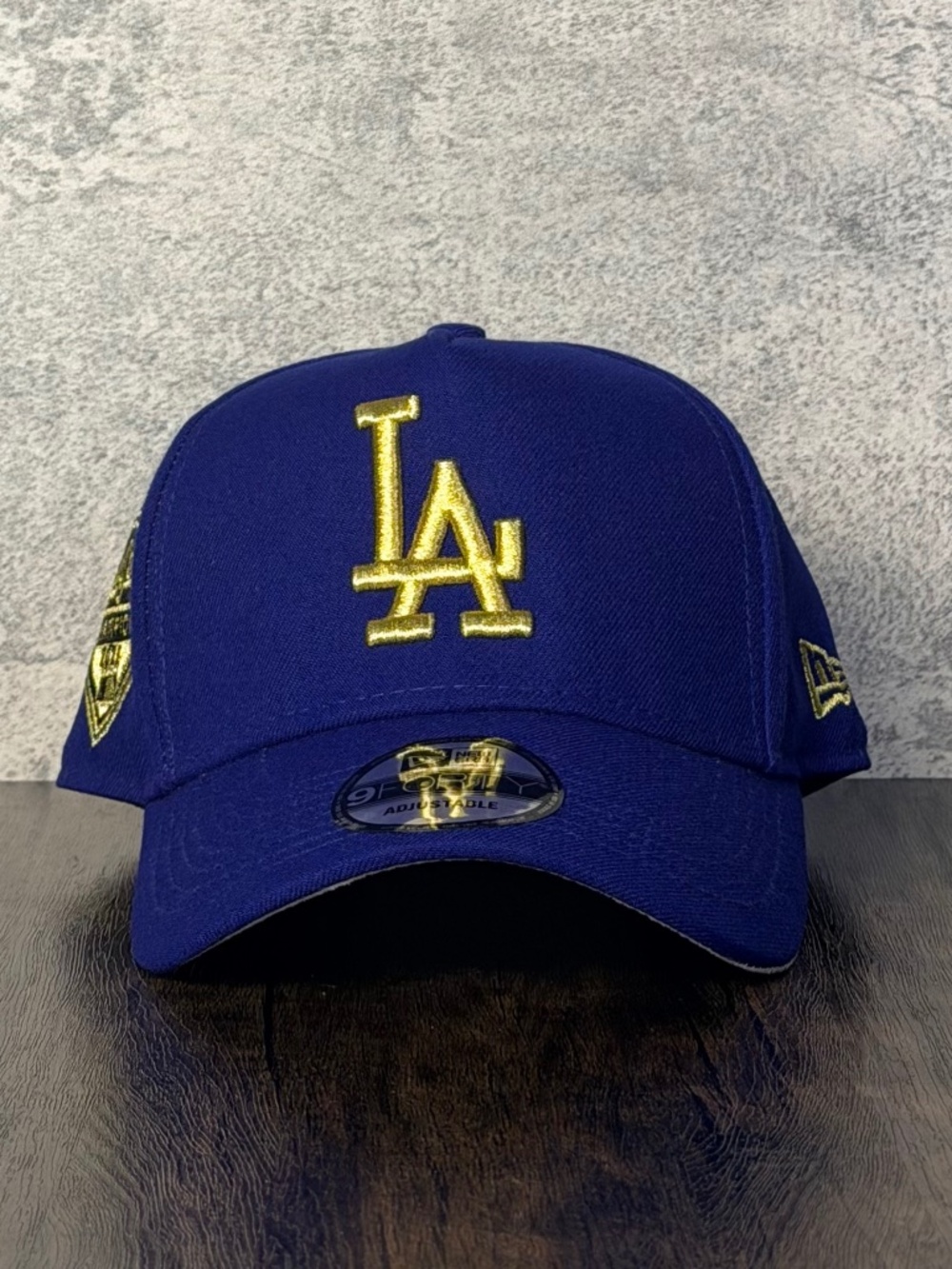 New Era 9FORTY A-Frame MLB Golden💛LA Dodgers 2025 World Series Champs Hat NWT